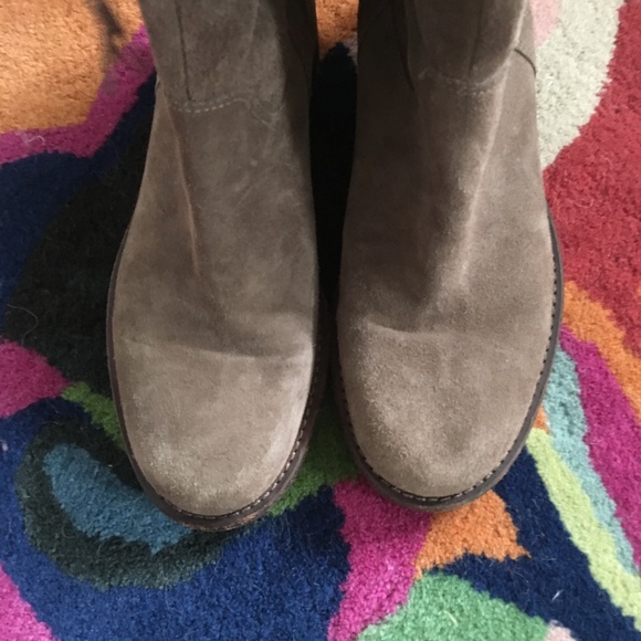 Dani Black Taupe Suede Boots Sz 8 - Picture 5 of 6